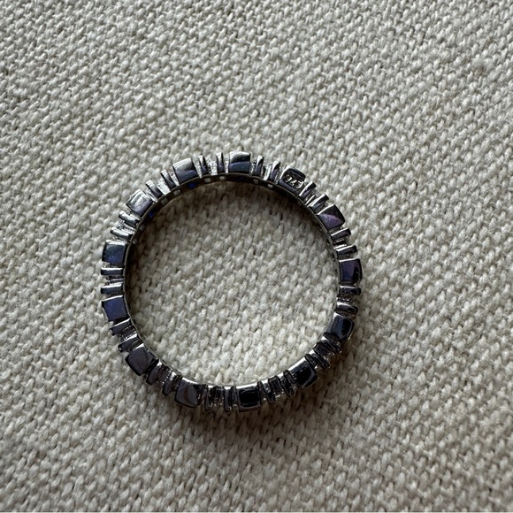 925 Sterling Silver Ring Sapphires and lab diamonds? - Picture 4 of 7